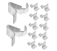 KONTONTY 30pcs Metal Shelf Clips Iron Cabinet Shelf Fasteners Locking Brackets for Kitchen Cabinets Bookcases Durable Strong Weight Support Organizer
