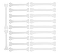 KONTONTY 30pcs Realistic Plastic Bones with Hanging Holes for Spooky Crafting Haunted House Themes Versatile Halloween Decorations