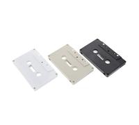KONTONTY 3pcs Blank Cassette Tape Wall Decor Retro DIY Design for Home Decoration Versatile Transparent Tape Cases for Journals Party Blessings Minimalist Modern Aesthetic