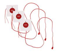 KONTONTY 3pcs Emergency Call Button Wall Mounted Sos Alarm for Elderly High Sensitivity Pull Cord Alert System Nursing Home Hospital Safety Device for Patient Fall Prevention
