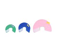 KONTONTY 3pcs Parrot Neck Collar Anti-scratch Soft Flannelette Linen Neck Rings for Pet Birds Protective Collar Suitable for Healing and Multi-scene Use Random Color