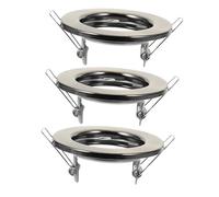 KONTONTY 3pcs Recessed Light Frame for Mr16 Gu10 Spotlight Bulb Holder, Iron Material with Easy Installation and Space-Saving Design, Suitable for Ceiling Spotlight Fixtures and Retrofit