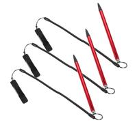 KONTONTY 3pcs Resistive Touch Pens for Tablets Smartphone Touchscreen Writing Board Drawing Pen Spring Rope and Fixing Base for Mobile Phones and Car Navigation