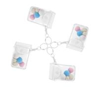 KONTONTY 3pcs Transparent Mini Doll Storage Bags with Keychain Charms Portable Clear PVC Collectibles Display Cases Adaptable Handbag Crossbody Shoulder Bag for Figure Protection and Secure