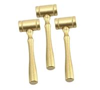 KONTONTY 3pcs Wooden Judge Hammer Toy for Judge Costume Lawyer Auctioneer Mini Wooden Gavel Toy Great for Birthday and Festival