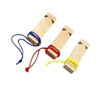 KONTONTY 3pcs Wooden Train Whistle Engraved Steam Train Whistle Boys and Girls Musical Toy Diy Painting Party Fun