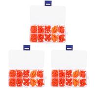 KONTONTY 3sets Christmas Craft DIY Miniature Snowman Nose Durable Plastic Accessories for Fun Snowman Making for Family Activities and Creative Decorations 160pcs*3