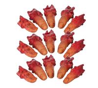 KONTONTY 4 Sets Realistic Severed Blood Fingers Halloween Props Creepy Fake Body Parts for Party Supplies Masquerade Costume Prank for Haunted House Decorations and Scary Themed Events