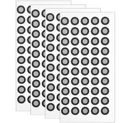 KONTONTY 4 Sheets 0.15mm Thick Reflective Marker Point Stickers for 3d Scanning Devices, High Reflective Adhesive Marking Dots for Precise Scan Positioning