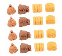 KONTONTY 40pcs Mini Decorative Hay Bales Realistic Fake Straw Farm Accessories for DIY Sand Table Dollhouse Crafts Educational Creative Miniature Scenery and Rustic Decor
