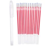 KONTONTY 41pcs Tracing Fabric Pen Air Erasable Marker Disappearing Ink for Fabric Cloth Marking Pen Quilting Heat Erasable Refill Purple Marker Quilting Red
