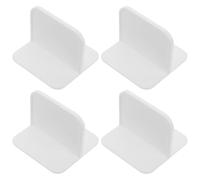 KONTONTY 4pcs Cabinet Tip Safety Straps Easy Installation Wall Anchors for Versatile Use Modern Aesthetic Design for Home Safety Adaptable Hinge Repair Clips Secure Your Cabinets