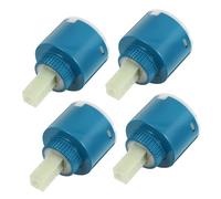 KONTONTY 4pcs Ceramic Disc Tap Valves Replacement Kit for Kitchen Bathroom Faucets Mixer Cartridge Water-Saving Inner Faucet Valve Core Random Color
