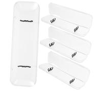 KONTONTY 4Pcs Clear Pen Storage Cases Double Slot Fountain Pen Holders Elegant Pencil Display Box for Ceremonies and Special Occasions