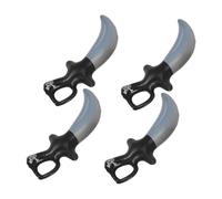 KONTONTY 4PCS Inflatable Pirate Sword Realistic Props for Halloween Party Favors Themed Events and Stage Performances Friendly Materials
