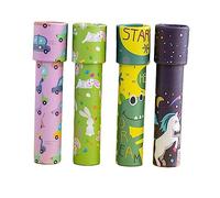 KONTONTY 4Pcs Kaleidoscope Educational Cognitive Playthings for Boys and Safe Material Creative Visual Patterns Inspiring Imagination and Early Learning Fun Random Color