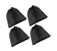 KONTONTY 4pcs Mesh Filter Bag for Pump Aquarium Drawstring Water Pump Filter Bag Swimming Pool