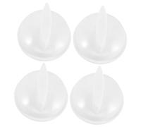 KONTONTY 4pcs Microwave Oven Accessories Replacement Knobs Oven Timer Control Switch White