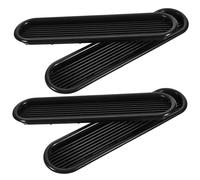 KONTONTY 4pcs Plastic Wardrobe Cabinet Air Vent Covers with Ventilation Grille Mesh, Modern Flat Design for Closet and Shoe Cabinet, Decorative Floor and Wall Ventilation Grille Filters