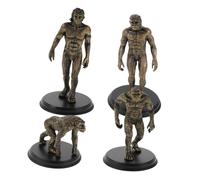KONTONTY 4pcs Primitive Human Evolution Models Plastic Caveman Figures Educational Teaching Tool for Classroom Home Learning Interactive History Display