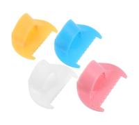 KONTONTY 4pcs Sewing Gauge Edge Stitch Lock Hand Sewing Finger Guide Quilting Spacer Tool Embroidery Stitch Guide Compact Plastic Measuring Ruler for Precise Seam and Hemming Crafting