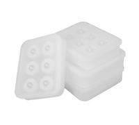 KONTONTY 4pcs Silicone Resin Bead Molds with Pre Drilled Holes for Jewelry Making Sphere Square Shapes Multipurpose DIY Epoxy Casting Reusable Silicone for Pendants Bracelets Ornaments