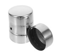 KONTONTY 4PCS Stainless Steel Handrail End Caps for Stair Railings Corrosion-Resistant Round Covers with Smooth Edges Indoor Outdoor Use Easy to Install and Clean