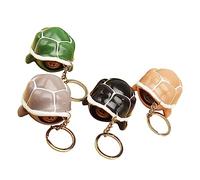KONTONTY 4Pcs Turtle Keychains Material Keychain Party Favors for Flexible and Comfortable Squeeze Cute Animal Bag Accessories