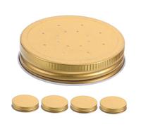 KONTONTY 5 Pcs Bee Entrance Feeder Lids Perforated Metal Replacement for Beehive Waterer Reliable Hydration Source Protective Design Easy Install Beekeeping Supplies for Various Hive