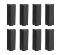 KONTONTY 50 Pcs Black Kraft Paper Lipstick Packing Boxes Empty Lip Gloss Tube Wrapping Cases for Lip Balm Packaging Cosmetic Storage for Makeup and Travel