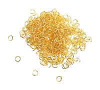 KONTONTY 500pcs Stainless Steel Jump Rings Open Split Rings for Jewelry Making DIY Necklace Bracelet Repair Wear-Resistant Craft Connectors