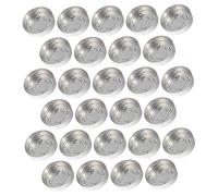 KONTONTY 50pcs Aluminum Candle Cup Case for DIY Tea Light Candle Making, 3.8x1cm Metal Wax Container Set, Professional Tealight Holder Suitable for Crafting and Festive Decorations