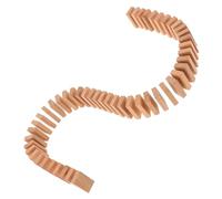 KONTONTY 50pcs Blank Wooden Dominoes Natural Color Domino Tiles for Family Board Games Multi-use Blocks for Logic Development and Building Fun