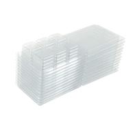 KONTONTY 50pcs Clear PVC Wax Melt Containers Cavity Plastic Molds for DIY Candle Making Durable Leak Odorless Easy to Open for Wickless Candles