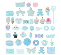 KONTONTY 50pcs DIY Craft Charm Resin Phone Case Decor Adornment Craft Accessory for Home Art Project
