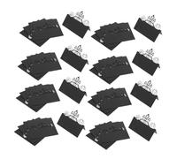 KONTONTY 50pcs Halloween Place Cards for Table Setting Black Cutout Wedding Reception Seating Cards Creative Tea Party Tent for Holiday Dinners and Party Invitations