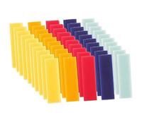 KONTONTY 50pcs Hook and Loop Adhesive Strips Self-Adhesive Double-Sided Tape for Shoes Clothing and Household Use Sturdy Sticky Fastener Strips for Boys and Girls and Adults