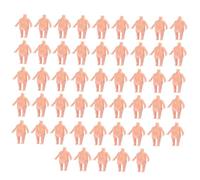 KONTONTY 50pcs Plastic Doll Bodies for DIY Craft Naked Doll Models with Smooth Surface to Develop Creativity and Fine Motor Skills