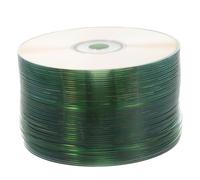 KONTONTY 50Pcs Reflective DIY Decorative CD Discs for Household Crafting Handmade Double Sided Shiny Adornments Safe Durable Material for Creative Educational Projects