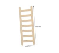KONTONTY 50pcs Small Wooden Ladder Fairy Ladder Model Small Decor Miniature Dollhouse Decor DIY Craft Wooden Furniture Dollhouse DIY Mini Khaki