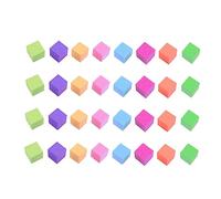 KONTONTY 50pcs Solid Geometry Studying Tools Colorful Foam Blocks Cube Block Craft Cube Educational Toys Safe for Boys and Girls