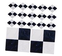KONTONTY 54pcs Wooden Mini Floor Tiles for Dollhouse Realistic Checkerboard Flooring Accessories for Miniature Home Easy to Install and Clean for Vintage and Modern Styles