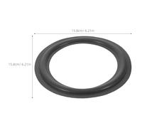KONTONTY 5Pcs 6.5 Inch Black Foam Sponge Speaker Surround Edge Rings Replacement Parts for Speaker Repair DIY Replacement