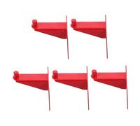 KONTONTY 5pcs Fire Extinguisher Bracket Wall Hook Carbon Steel Powder Extinguisher Holder Stable Fire Safety Mount for Workshops Factories Easy Installation Space-saving Design