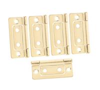 KONTONTY 5pcs Gold Cabinet Door Hinges Vintage Metal Antique Bifold Furniture Hardware for Cupboards Windows Smooth Quiet Operation Construction Easy DIY Installation