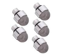 KONTONTY 5pcs M5 External Thread 8.0mm Conductive Capacitive Pen Tips Replacement Wear-resistant Silver Fiber Mesh for Stylus Pens Compatible Touch Screen Devices