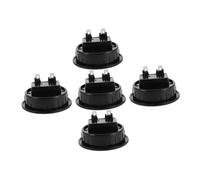 KONTONTY 5pcs Red Black Subwoofer Box Terminal with Spring Loaded Pin Connectors Quick Release Speaker Wire Terminal Block for Car Stereo and Home Audio Wiring
