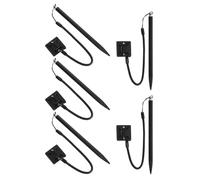 KONTONTY 5Pcs Resistive Touch Screen Stylus Pens for Pos Machines with Spring Rope Lanyard and Stand Base, Comfortable to Hold Mobile Pos Touchscreen Pens for Note Taking and Navigation