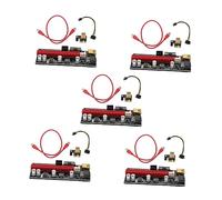 KONTONTY 5sets Pci-e to Extender Cable Pci Interface Extension Adapter for Mining Rig Pcie Riser Card Adapter
