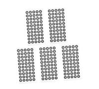 KONTONTY 5sheets Reflective Marking Stickers for Scanning High Reflectivity Easy Repositioning for Accurate Positioning Points Objects Compatible